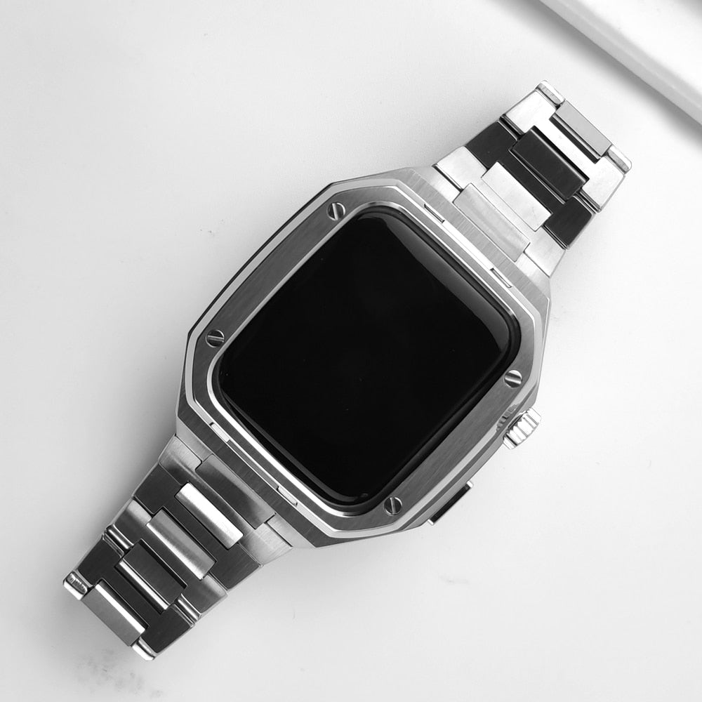 Royal™ Metal Series – Armband + Schutz für Apple Watch 