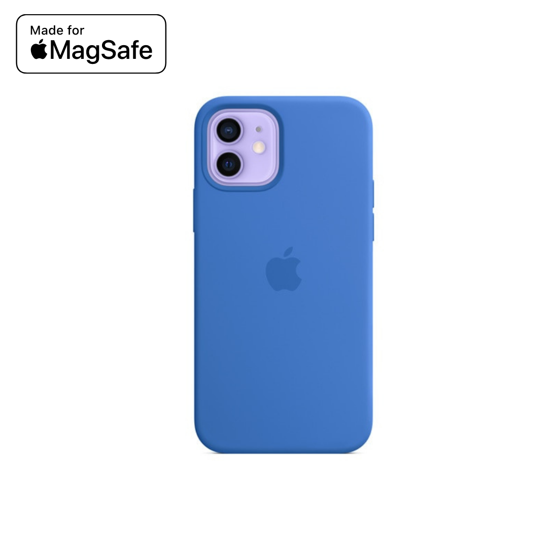 Coque silicone avec MagSafe pour iPhone 12 - 15 séries