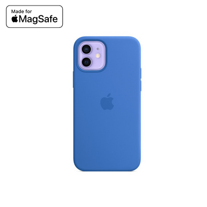 Coque silicone avec MagSafe pour iPhone 12 - 15 séries