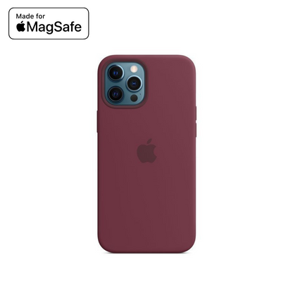 Coque silicone avec MagSafe pour iPhone 12 - 15 séries